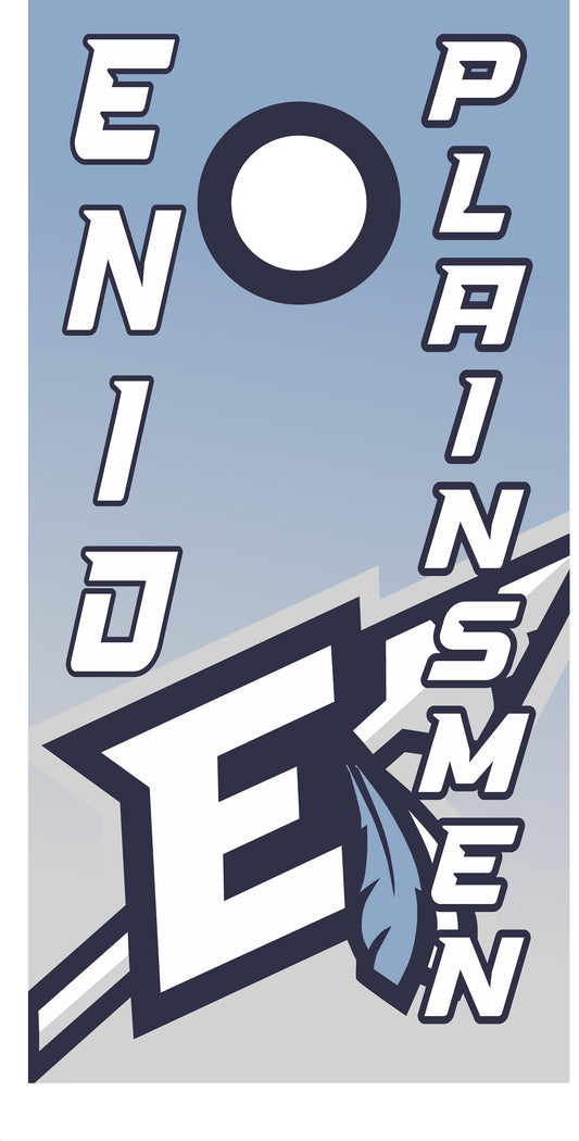 Enid Plainsmen Cornhole Boards - Dunkin Custom Woodworks