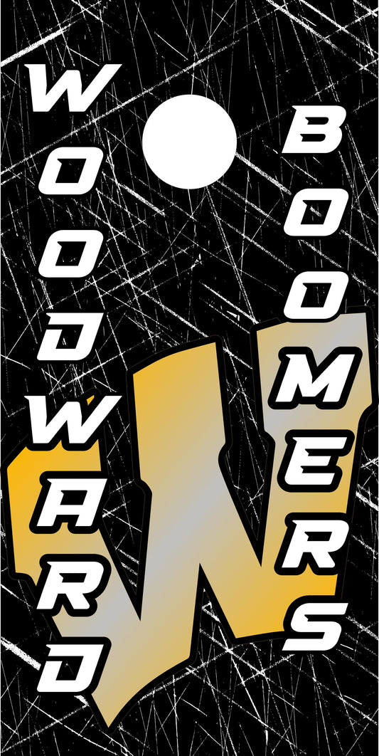 Woodward Boomers Cornhole Boards - Dunkin Custom Woodworks